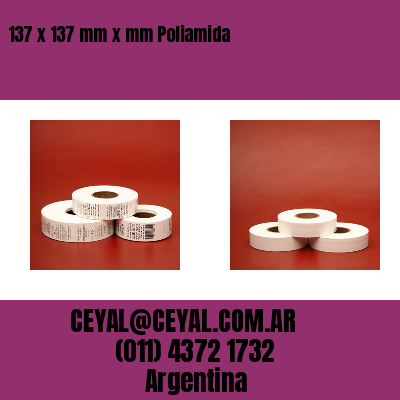 137 x 137 mm x mm Poliamida
