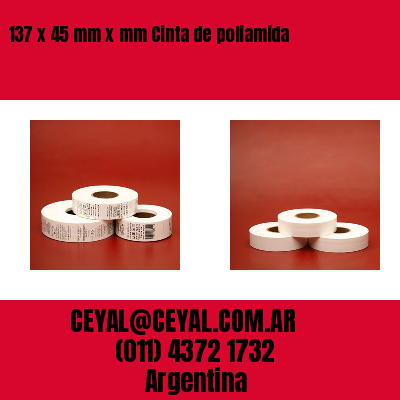 137 x 45 mm x mm Cinta de poliamida