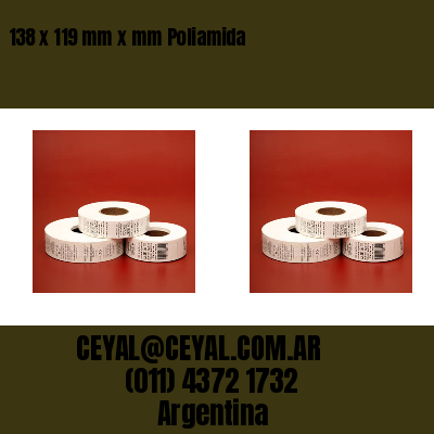 138 x 119 mm x mm Poliamida