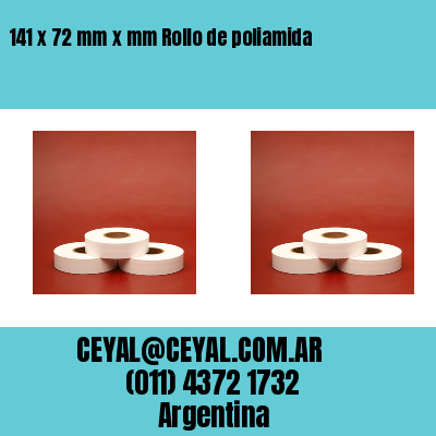 141 x 72 mm x mm Rollo de poliamida