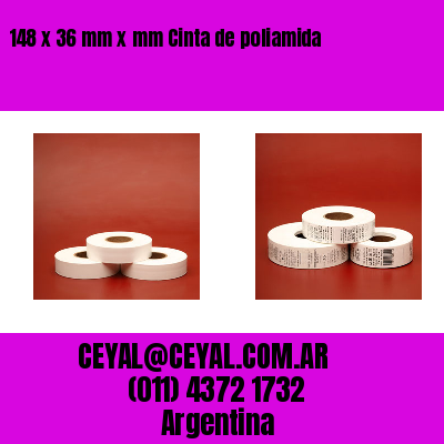 148 x 36 mm x mm Cinta de poliamida