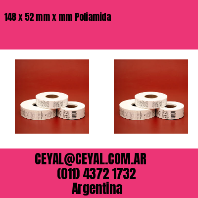 148 x 52 mm x mm Poliamida