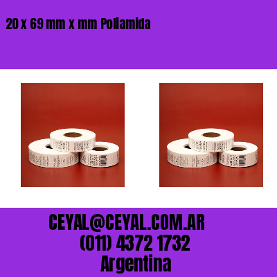 20 x 69 mm x mm Poliamida