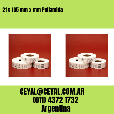 21 x 105 mm x mm Poliamida