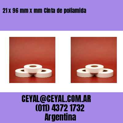 21 x 96 mm x mm Cinta de poliamida
