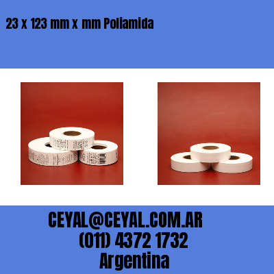 23 x 123 mm x mm Poliamida