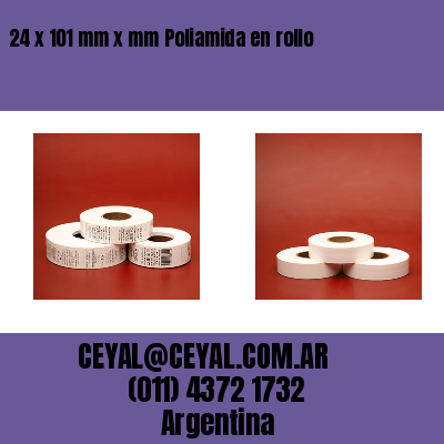 24 x 101 mm x mm Poliamida en rollo