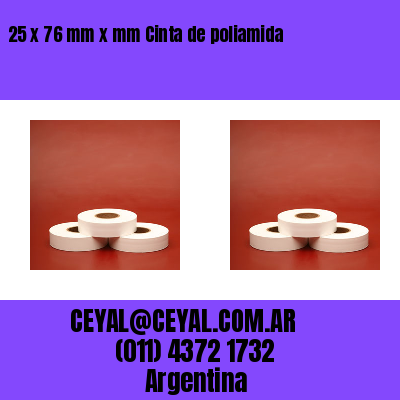 25 x 76 mm x mm Cinta de poliamida