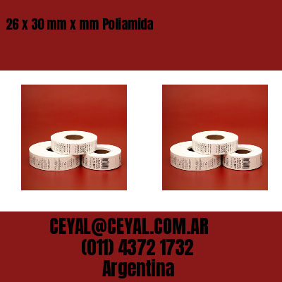 26 x 30 mm x mm Poliamida