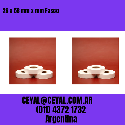 26 x 58 mm x mm Fasco