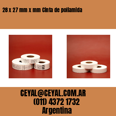 28 x 27 mm x mm Cinta de poliamida