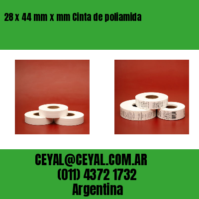 28 x 44 mm x mm Cinta de poliamida