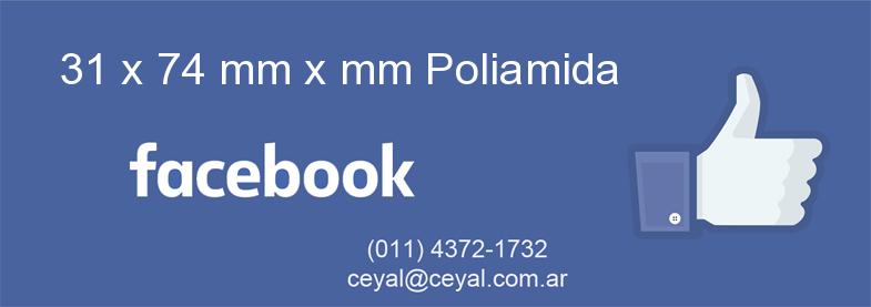 31 x 74 mm x mm Poliamida