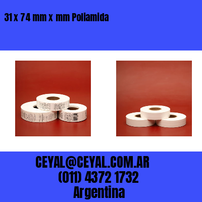 31 x 74 mm x mm Poliamida