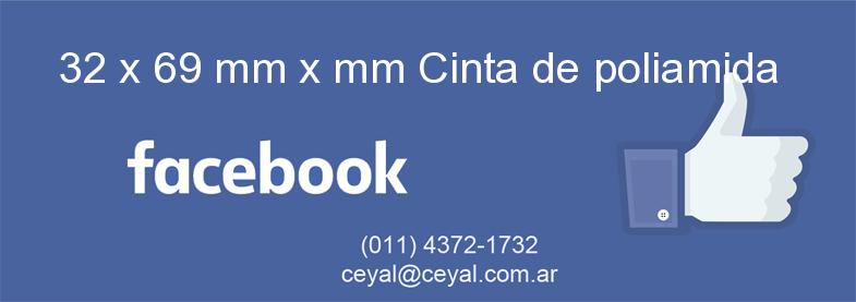 32 x 69 mm x mm Cinta de poliamida