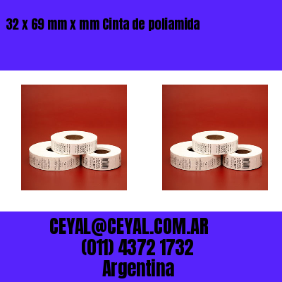32 x 69 mm x mm Cinta de poliamida