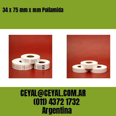 34 x 75 mm x mm Poliamida