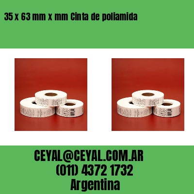 35 x 63 mm x mm Cinta de poliamida