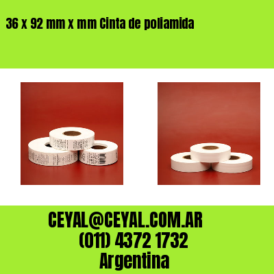36 x 92 mm x mm Cinta de poliamida