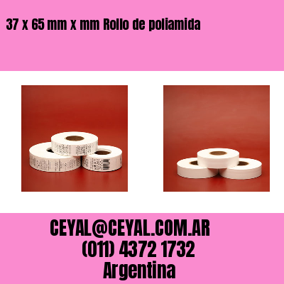 37 x 65 mm x mm Rollo de poliamida