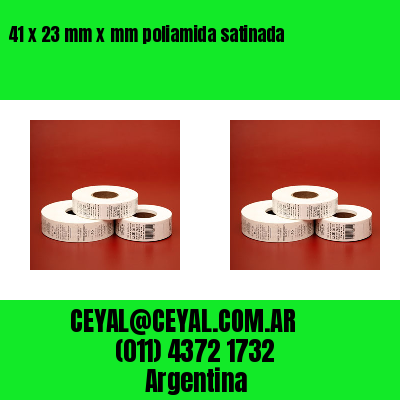 41 x 23 mm x mm poliamida satinada