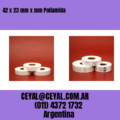 42 x 23 mm x mm Poliamida