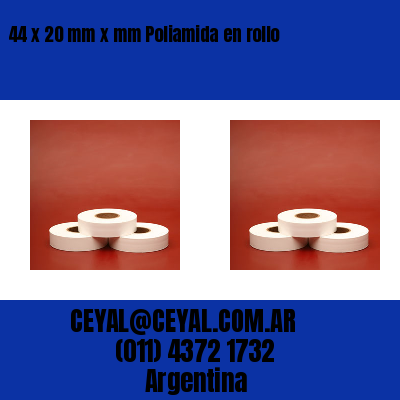 44 x 20 mm x mm Poliamida en rollo