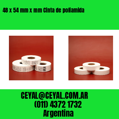 48 x 54 mm x mm Cinta de poliamida