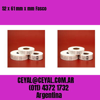 52 x 61 mm x mm Fasco
