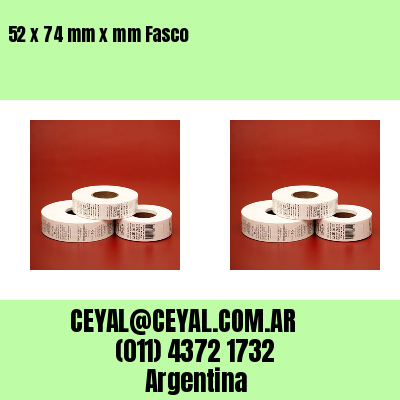 52 x 74 mm x mm Fasco