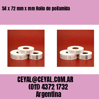 54 x 72 mm x mm Rollo de poliamida