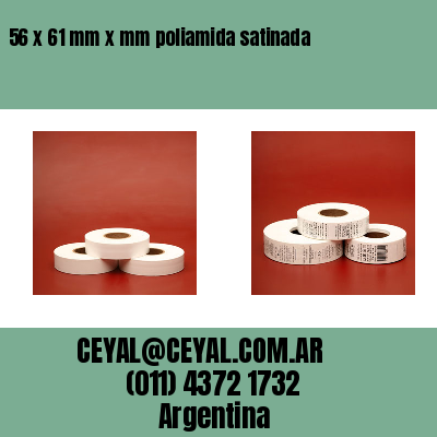 56 x 61 mm x mm poliamida satinada