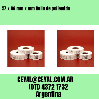 57 x 86 mm x mm Rollo de poliamida
