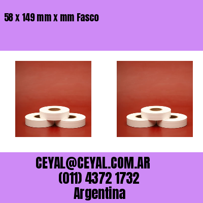 58 x 149 mm x mm Fasco