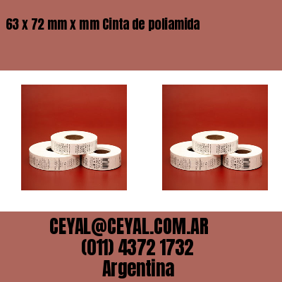 63 x 72 mm x mm Cinta de poliamida