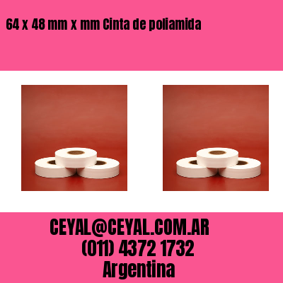 64 x 48 mm x mm Cinta de poliamida