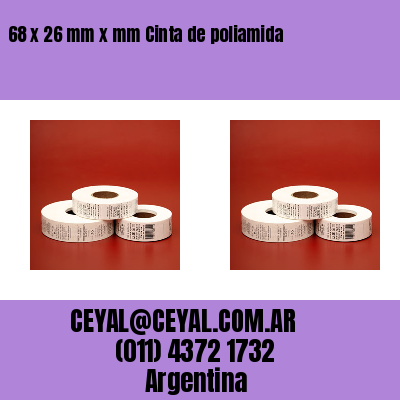 68 x 26 mm x mm Cinta de poliamida