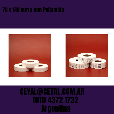 70 x 148 mm x mm Poliamida