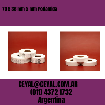 70 x 36 mm x mm Poliamida