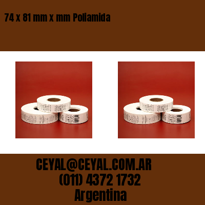74 x 81 mm x mm Poliamida