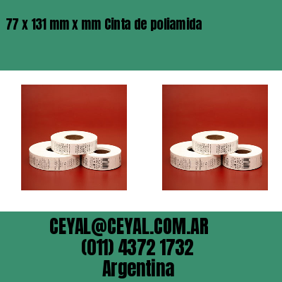 77 x 131 mm x mm Cinta de poliamida