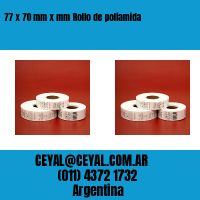 77 x 70 mm x mm Rollo de poliamida