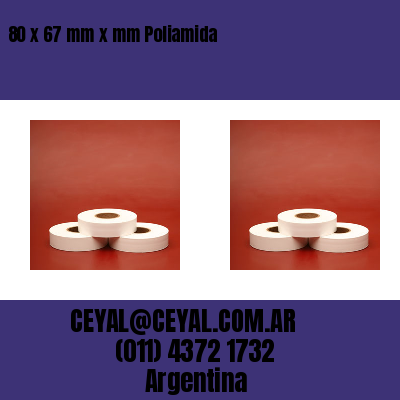 80 x 67 mm x mm Poliamida