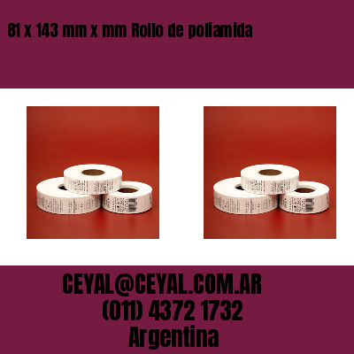 81 x 143 mm x mm Rollo de poliamida