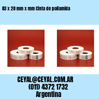 83 x 28 mm x mm Cinta de poliamida