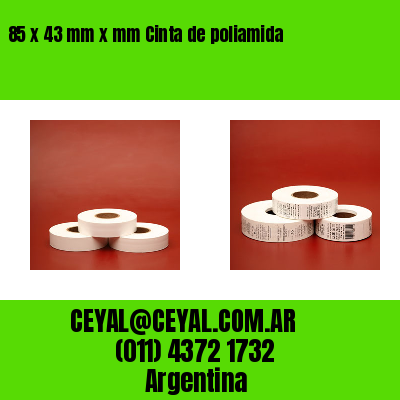 85 x 43 mm x mm Cinta de poliamida