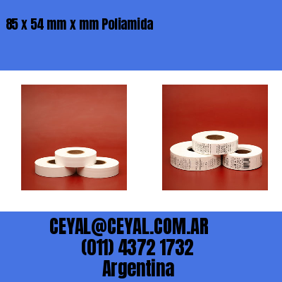 85 x 54 mm x mm Poliamida