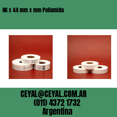 86 x 44 mm x mm Poliamida