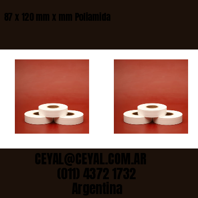 87 x 120 mm x mm Poliamida