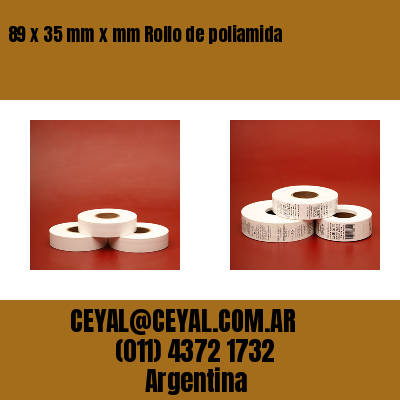 89 x 35 mm x mm Rollo de poliamida